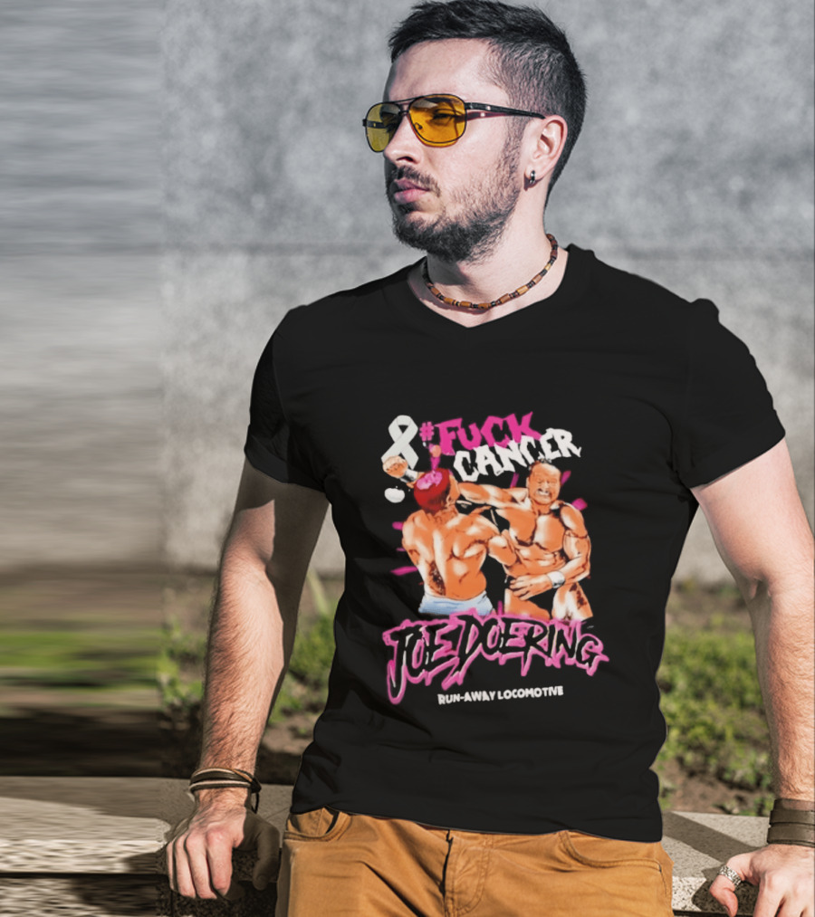Joe Doering Cancer Battle Run Away Locomotive T-Shirt