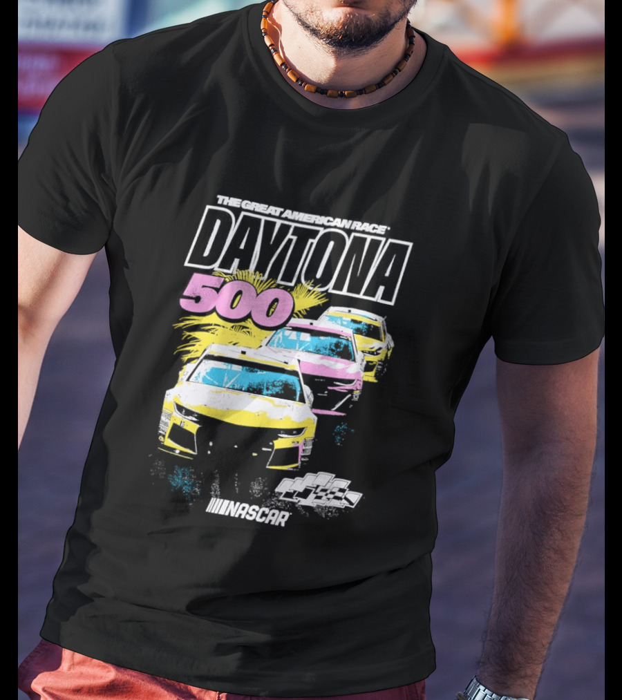 Daytona 500 NASCAR Racing The Great American Race Stock Car Competition T-Shirt