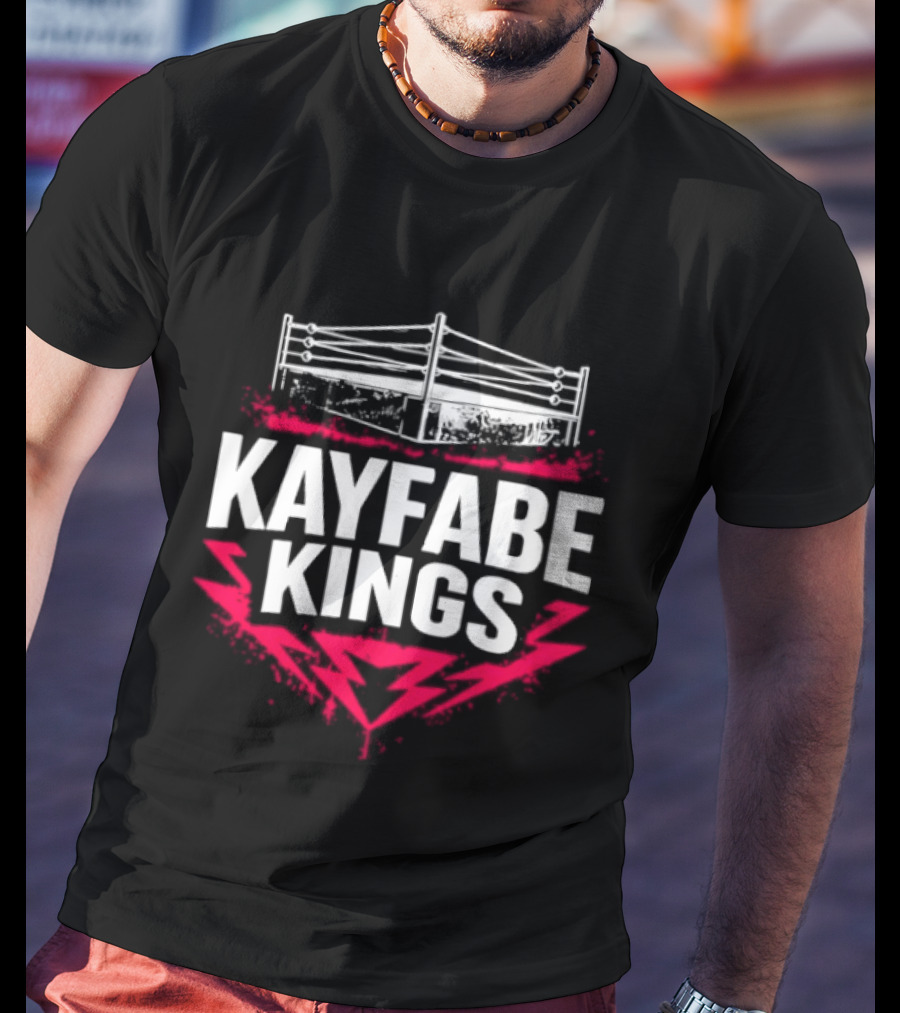 Kayfabe Kings Wrestling Ring WWE AEW Fans T-Shirt