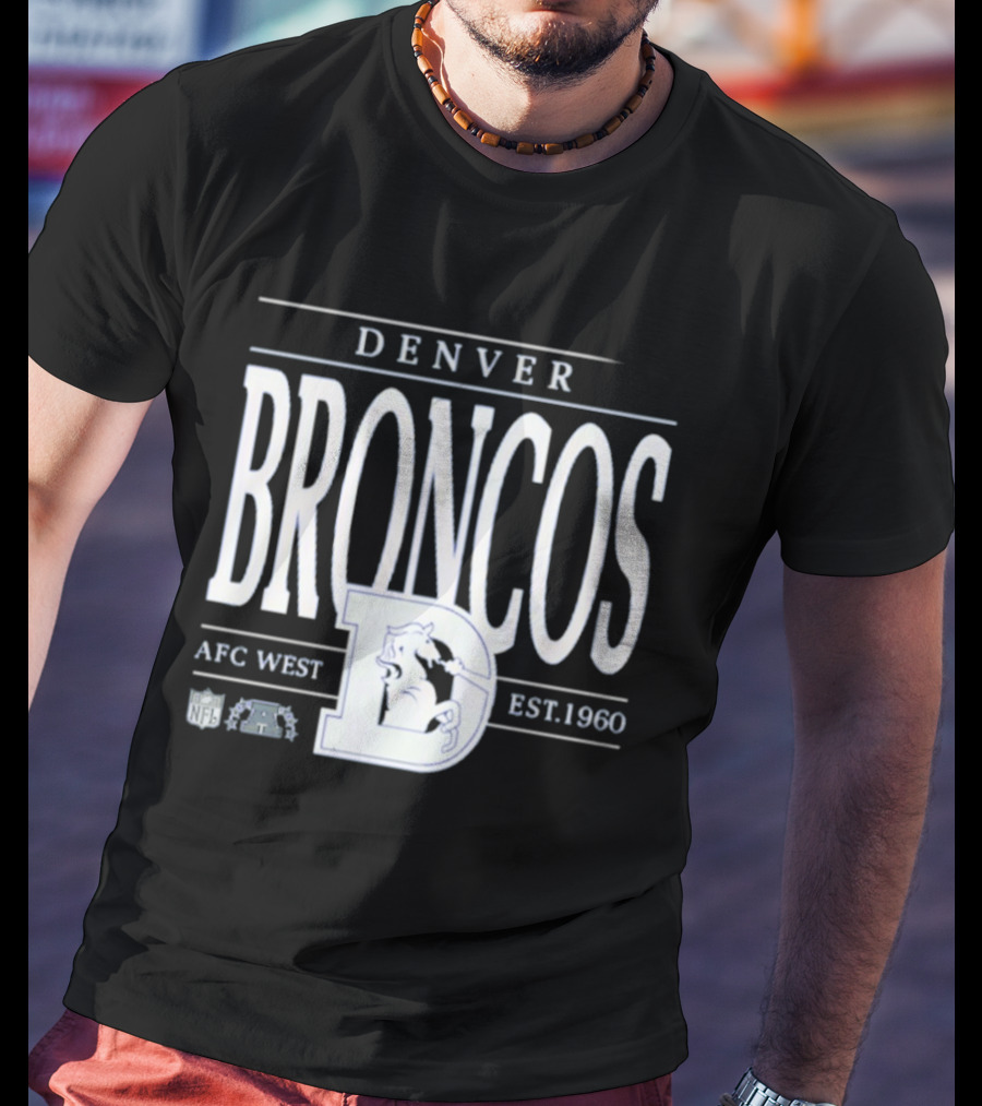 Denver Broncos AFC West Est 1960 NFL Football Retro D T-Shirt