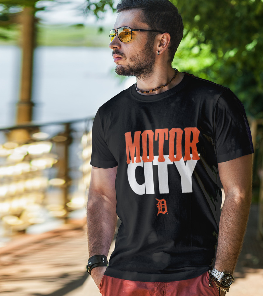 Detroit Tigers Motor City MLB Baseball Team Fan Gear T-Shirt