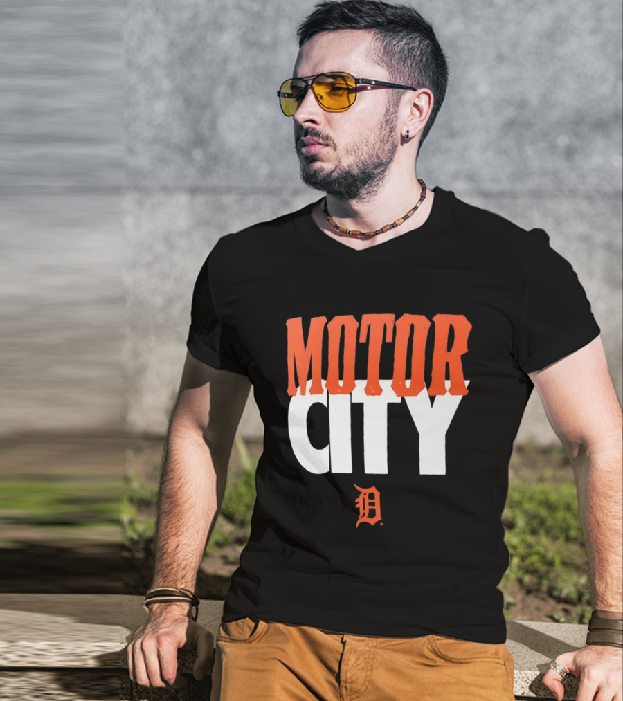 Detroit Tigers Motor City MLB Baseball Team Fan Gear T-Shirt
