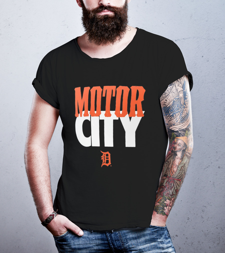 Detroit Tigers Motor City MLB Baseball Team Fan Gear T-Shirt