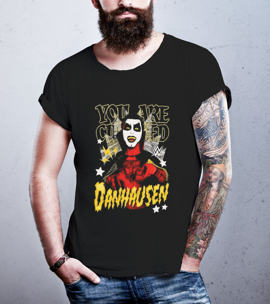 WWE Danhausen You Are Cursed Wrestling Starface T-Shirt