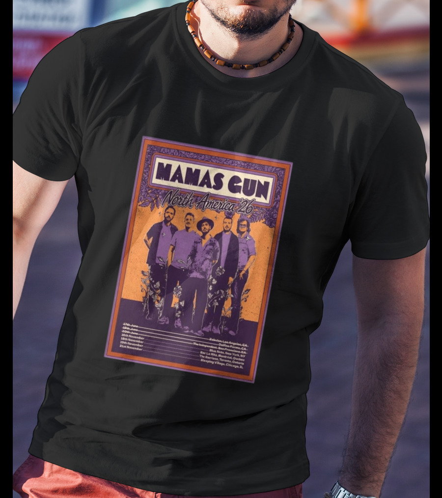 Mamas Gun North America Tour 2026 Dates And Locations T-Shirt