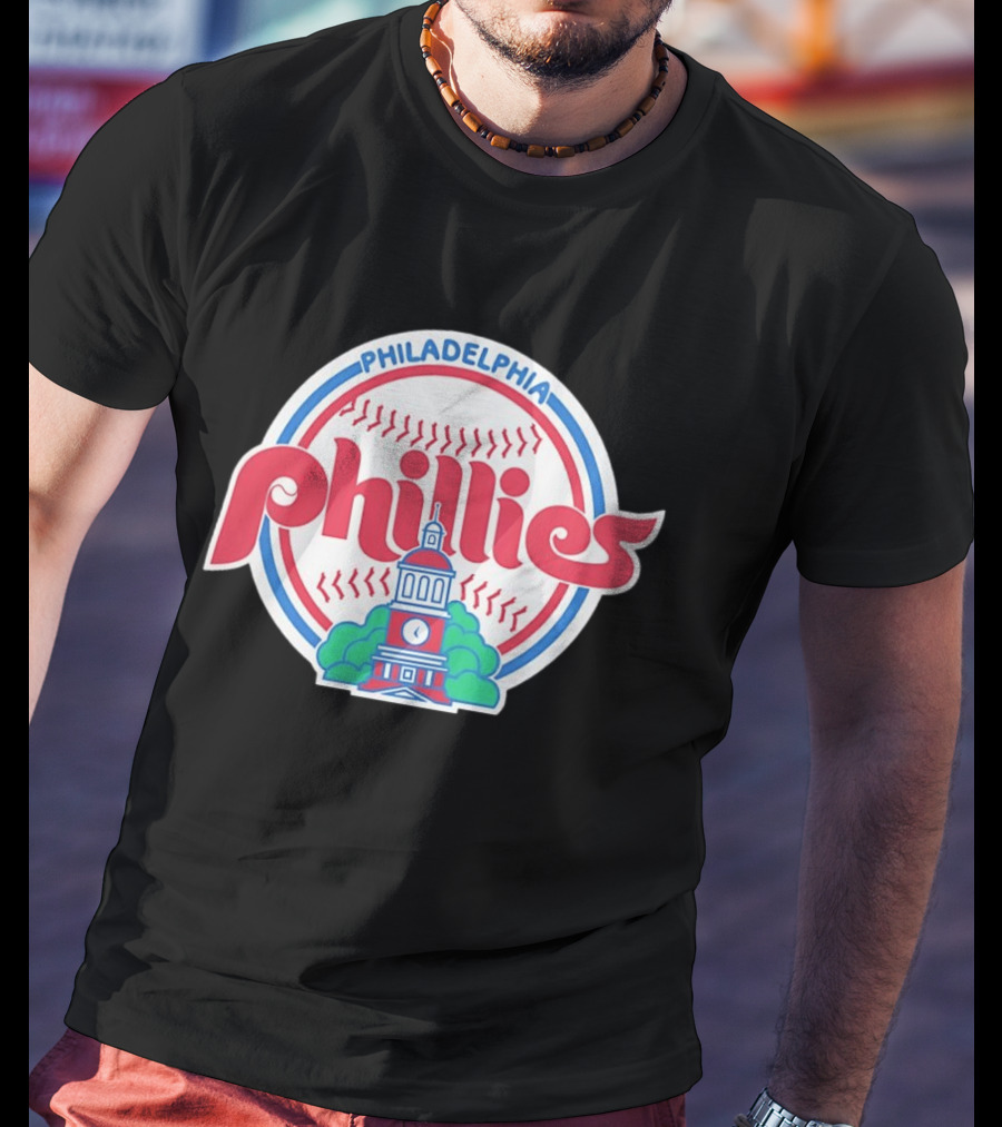 Philadelphia Phillies Independence Hall Baseball Team T-Shirt