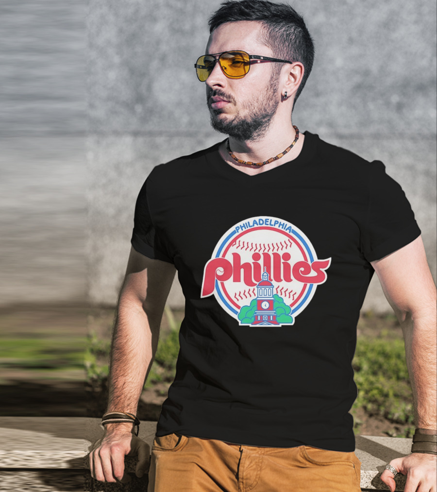 Philadelphia Phillies Independence Hall Baseball Team T-Shirt
