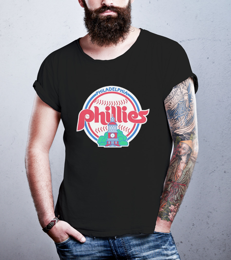 Philadelphia Phillies Independence Hall Baseball Team T-Shirt