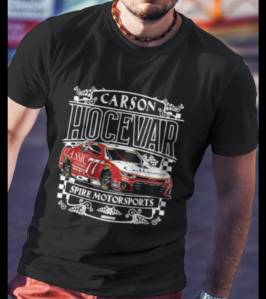 Carson Hocevar #77 Classic Collision Spire Motorsports T-Shirt