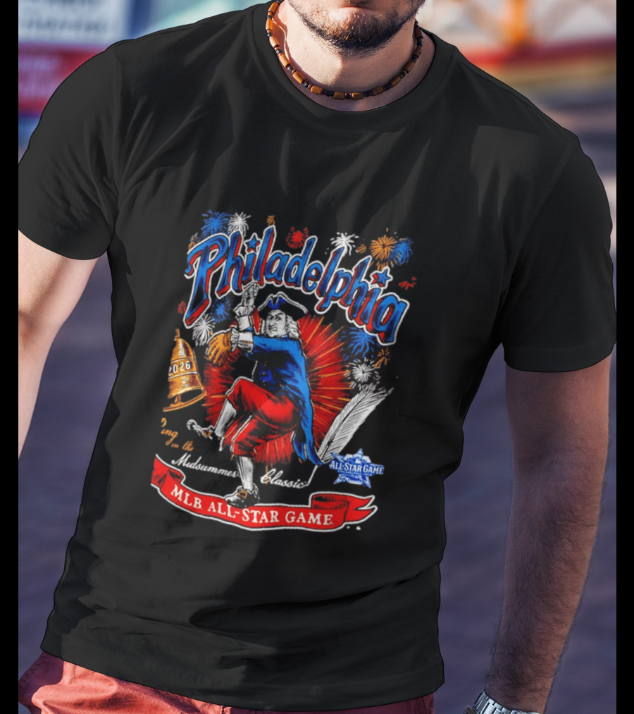 Philadelphia 2026 MLB All Star Game Midsummer Classic Fireworks T-Shirt