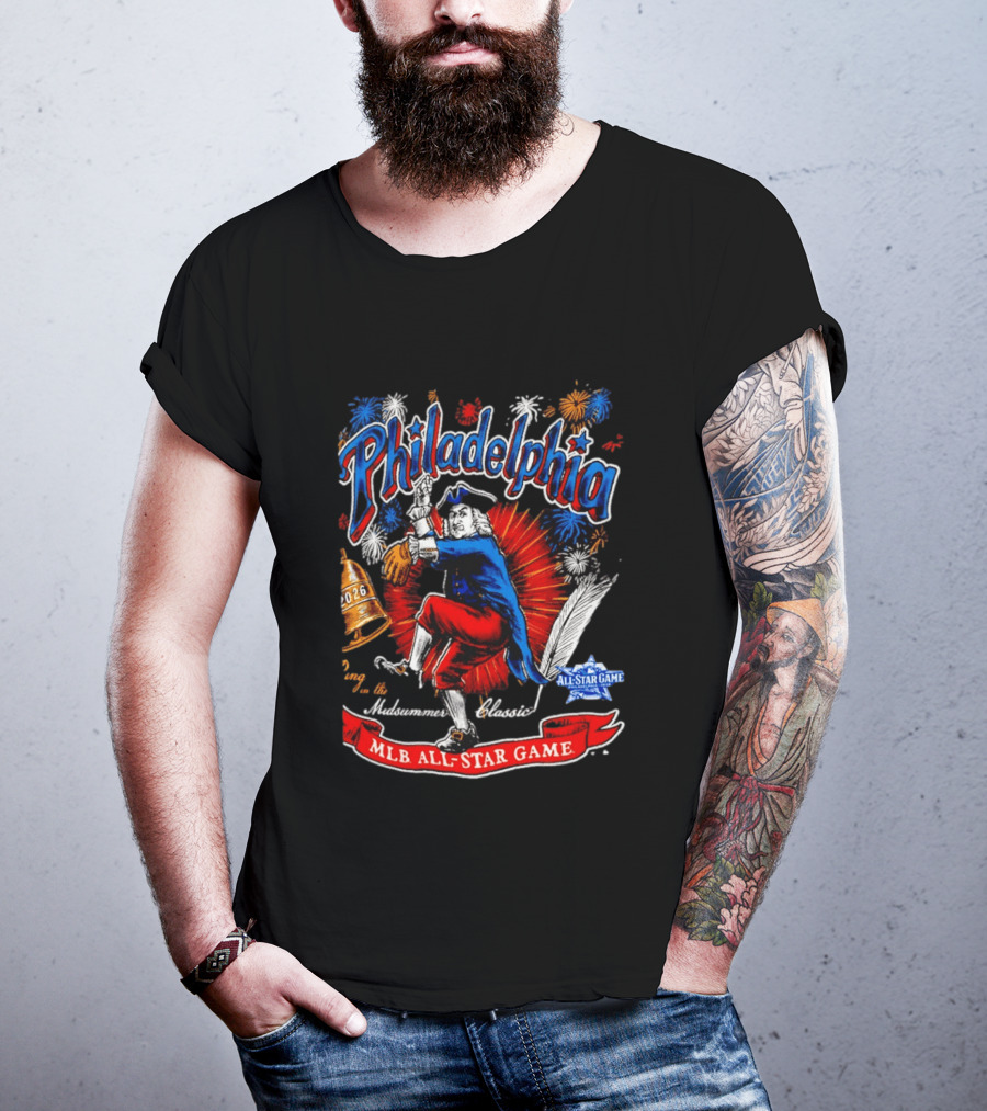 Philadelphia 2026 MLB All Star Game Midsummer Classic Fireworks T-Shirt