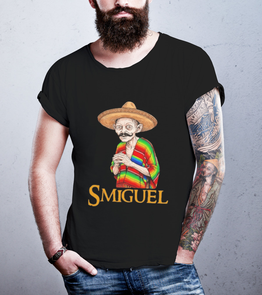 Smiguel Mexican Poncho Sombrero T-Shirt
