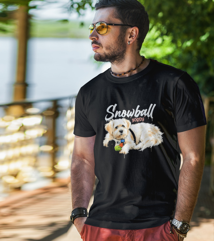 Snowball Gordy Dog With Playful Plush Toy T-Shirt