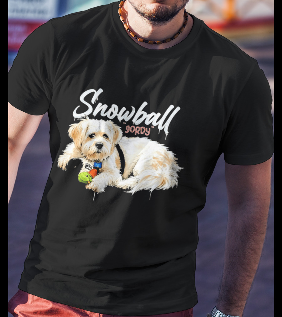 Snowball Gordy Dog With Playful Plush Toy T-Shirt