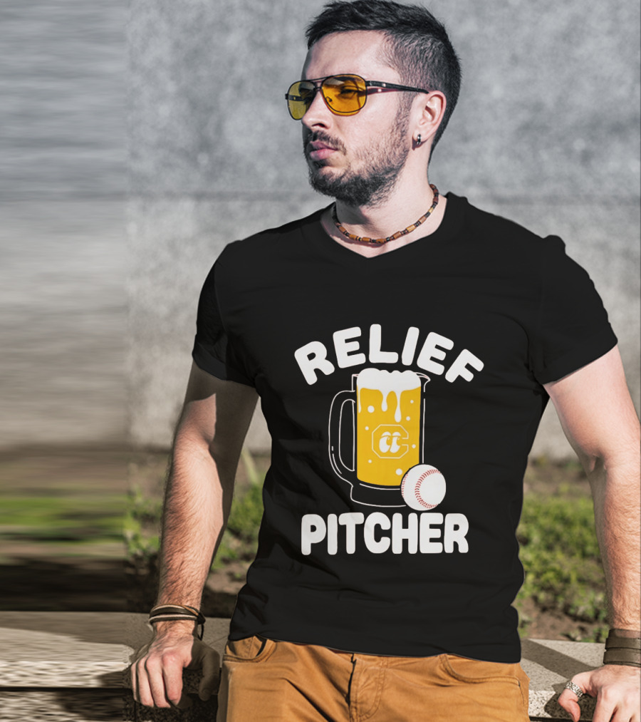 Chattanooga Lookouts Relief Pitcher Beer Baseball C T-Shirt