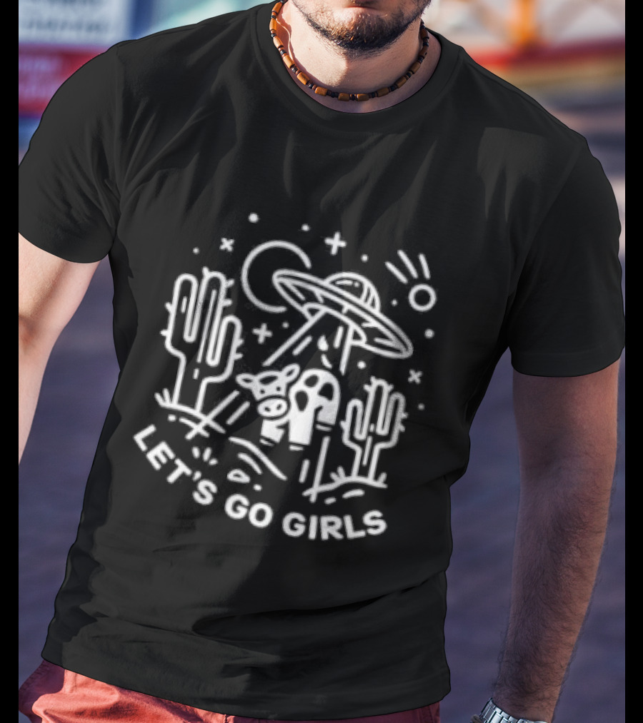 Cow Let’s Go Girls UFO T-Shirt