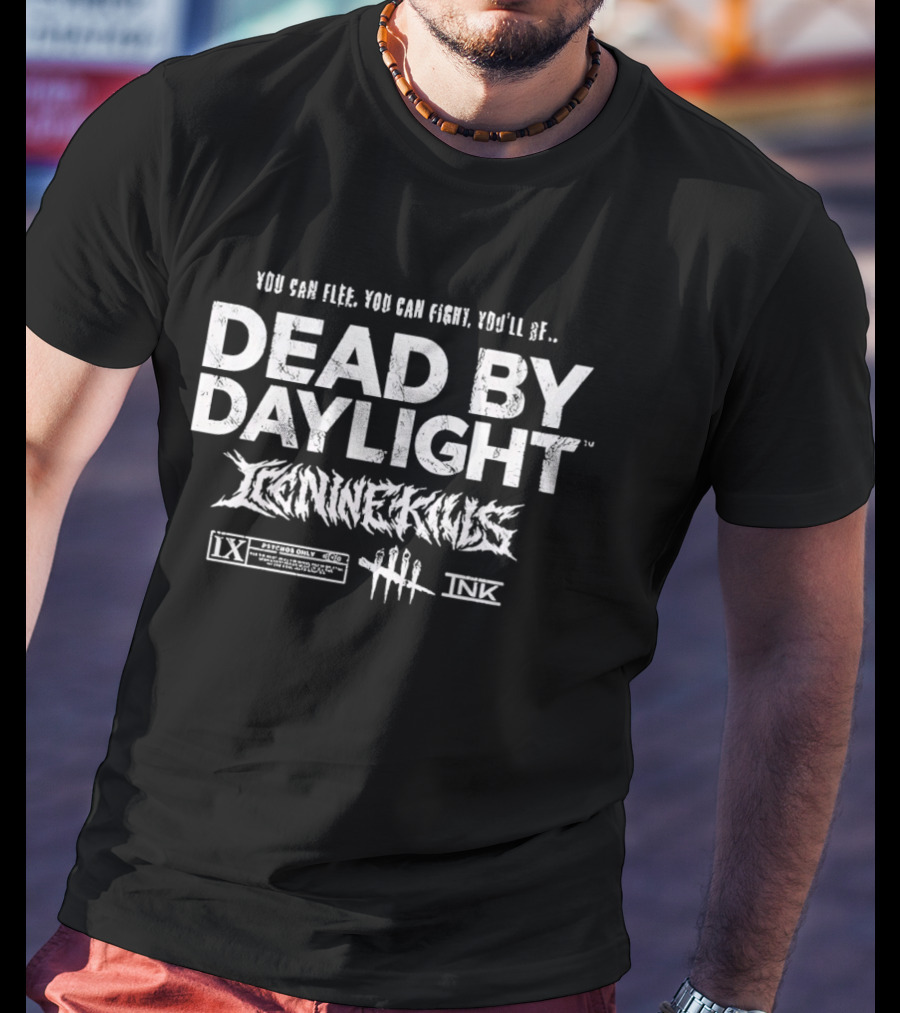 You Can Flee You Can Fight You'll Be Dead By Daylight Lichennecrous IX HIII TRX T-Shirt