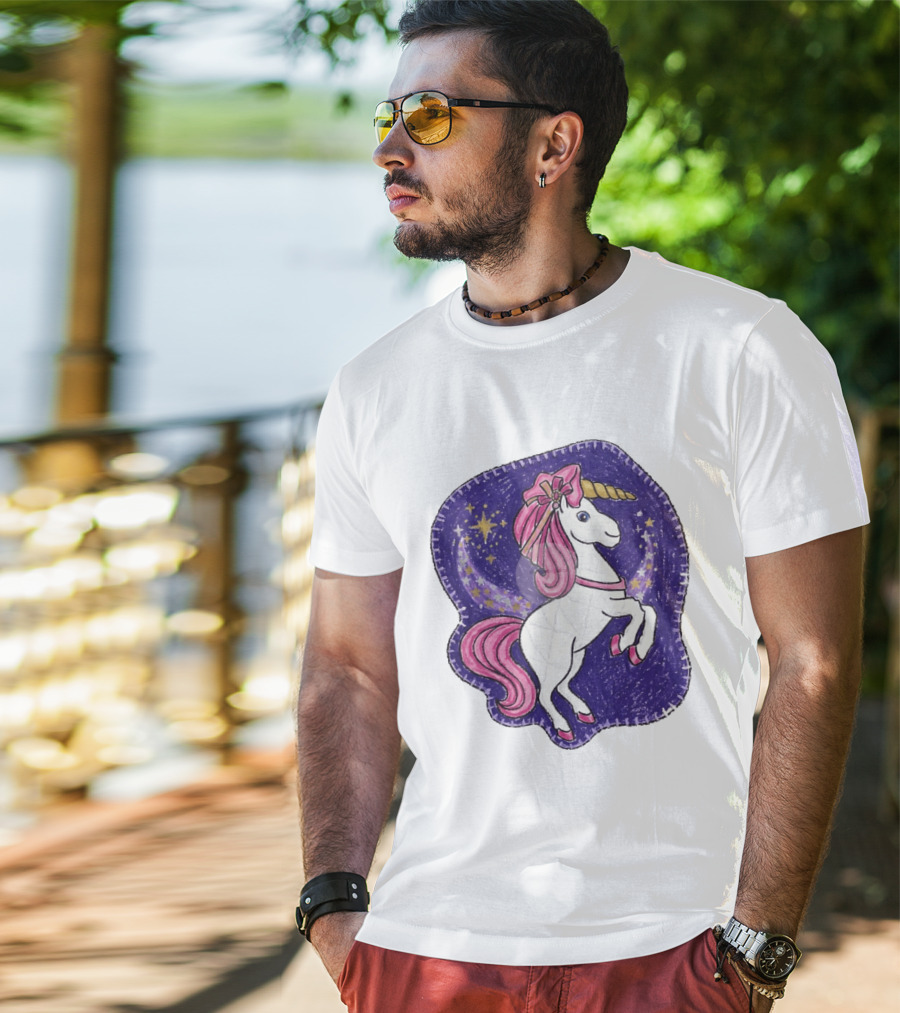Lizzie Unicorn Dreams Come True Disney Starry Night T-Shirt