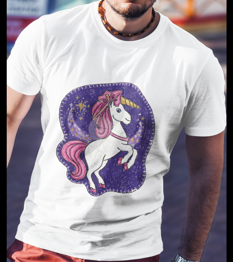 Lizzie Unicorn Dreams Come True Disney Starry Night T-Shirt