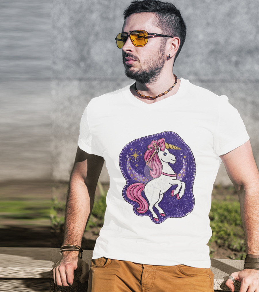 Lizzie Unicorn Dreams Come True Disney Starry Night T-Shirt