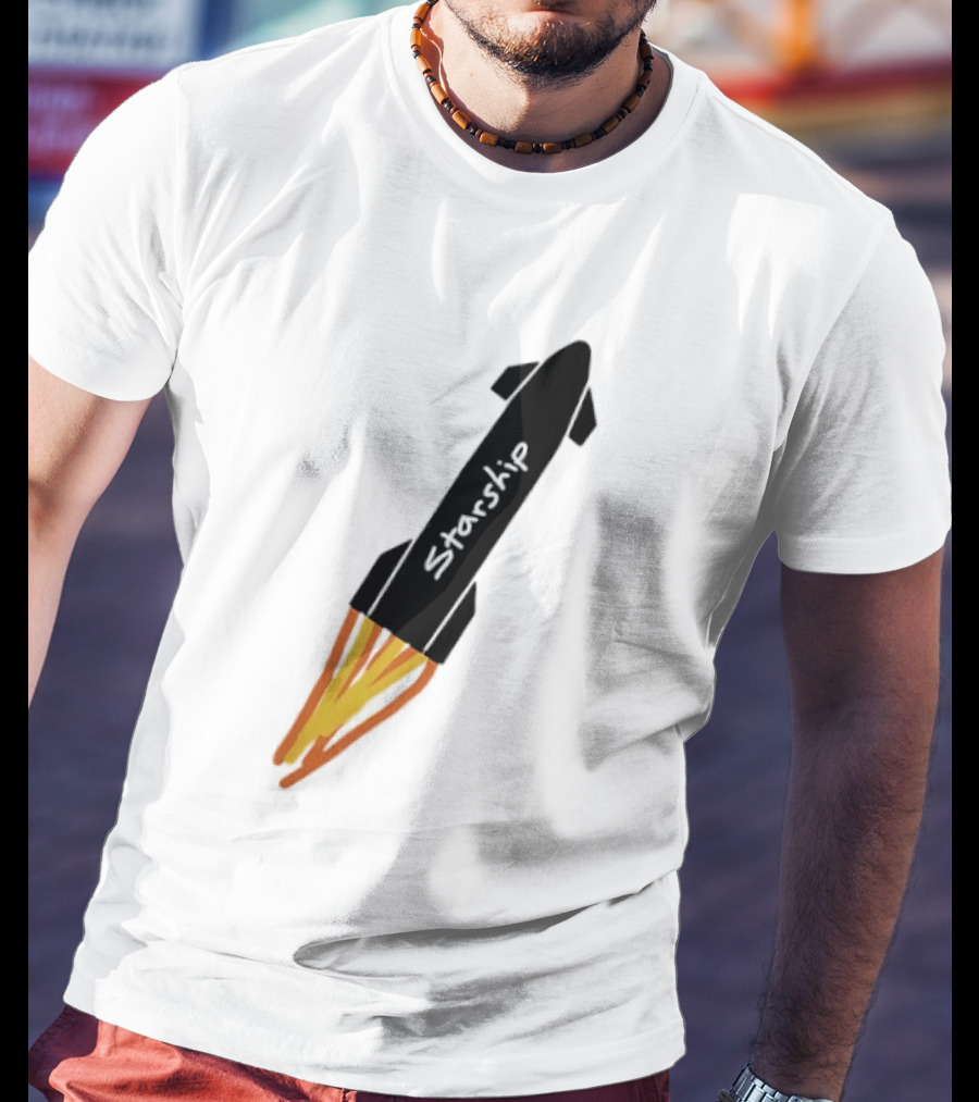 Starship Rocket SpaceX Space Exploration T-Shirt