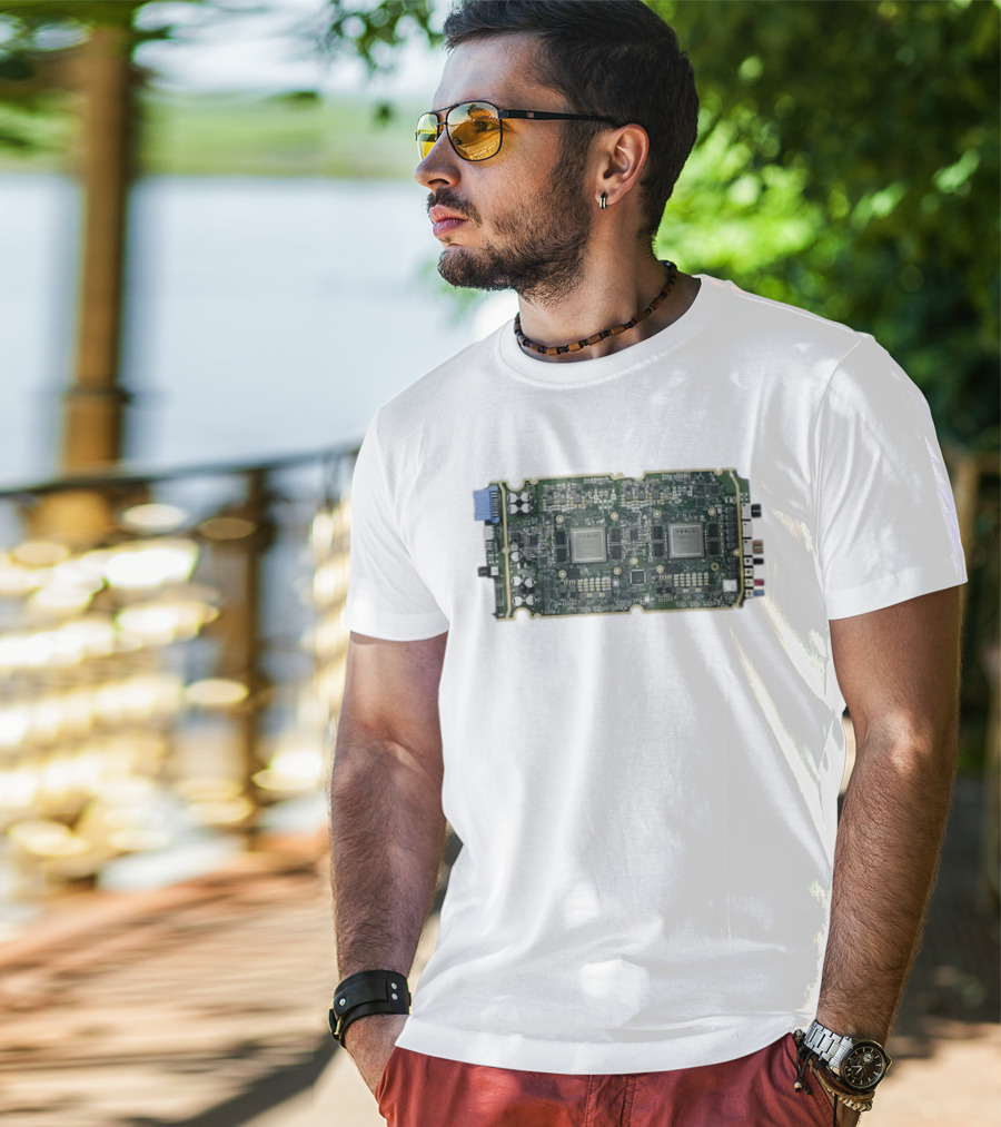Tesla HW3 Brain Circuit Board Hardware 3 Neural Processing Chip T-Shirt