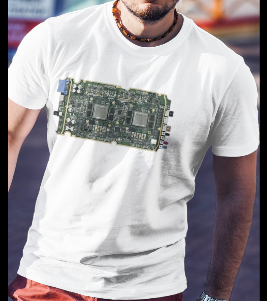 Tesla HW3 Brain Circuit Board Hardware 3 Neural Processing Chip T-Shirt