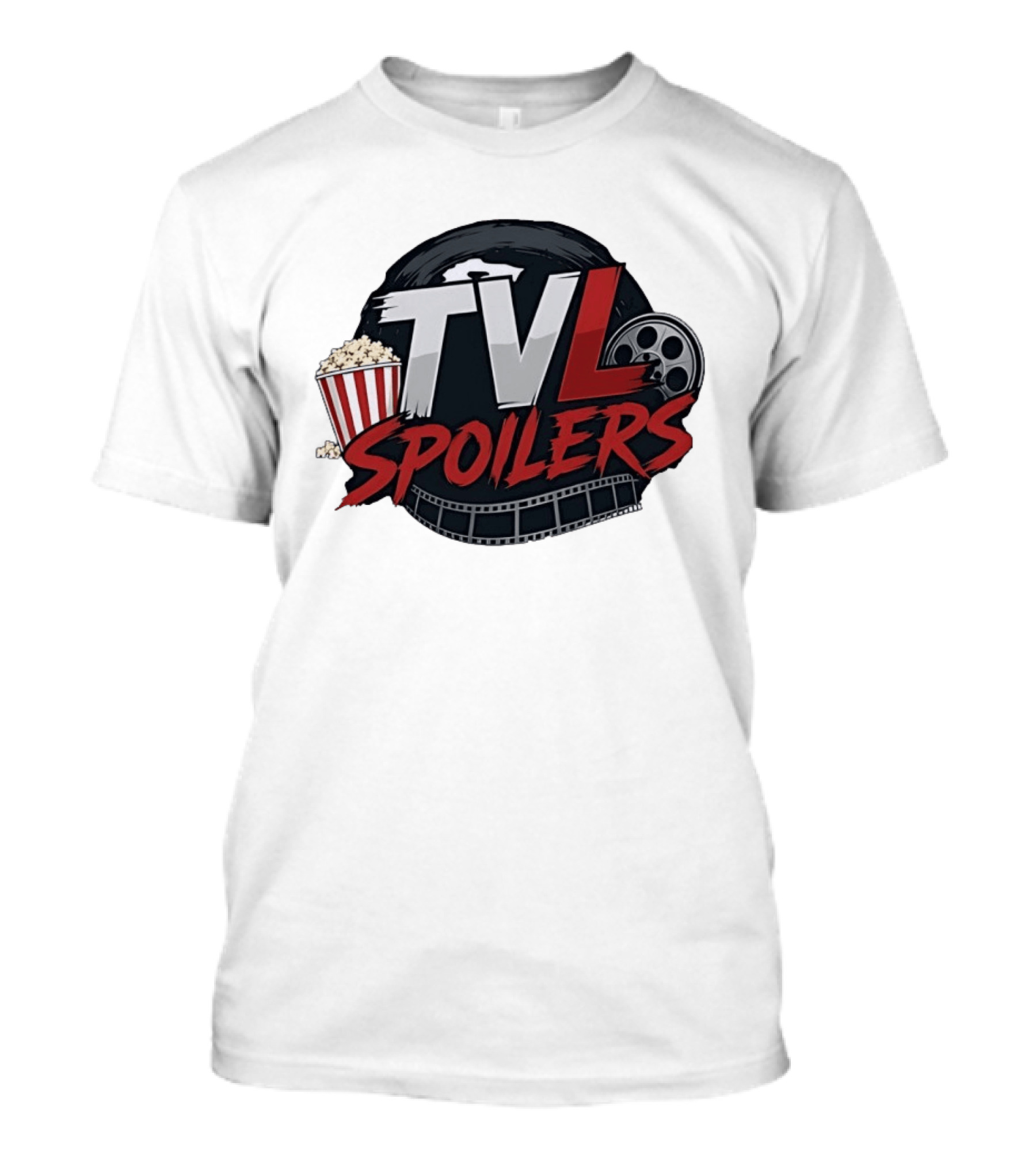 TVL Spoilers Cinema Movie Lover Popcorn Film Reel T-Shirt