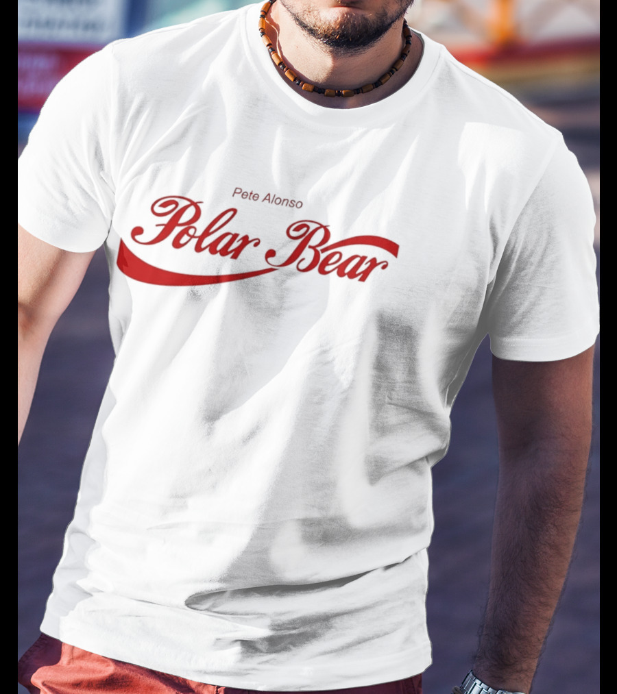 Pete Alonso Polar Bear Coca Cola Style Orioles T-Shirt