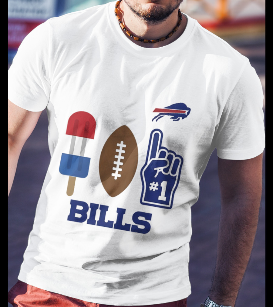 Buffalo Bills Football Popsicle Foam Finger 2026 Season T-Shirt