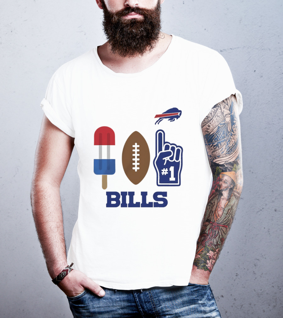 Buffalo Bills Football Popsicle Foam Finger 2026 Season T-Shirt