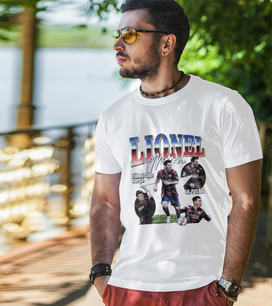 Lionel Messi Futbol Club Barcelona La Pulga M T-Shirt