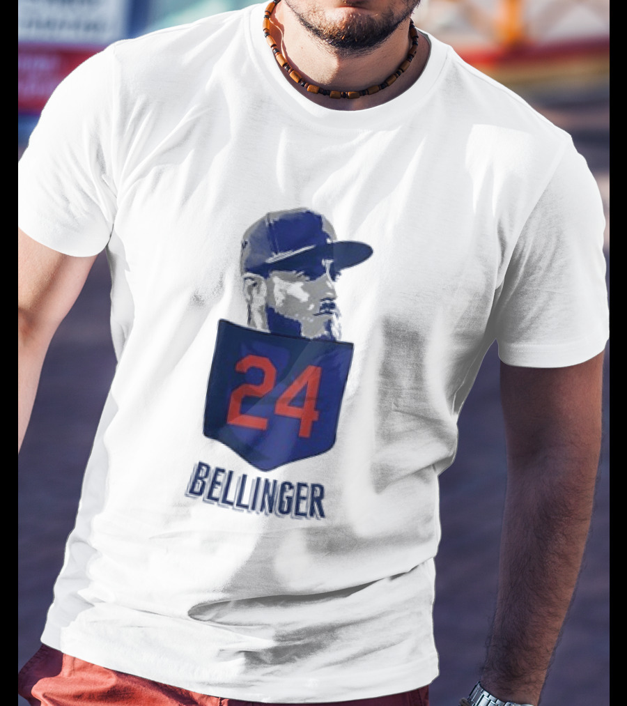 Cody Bellinger 24 Chicago Cubs Bellinger Baseball MLB Pocket Cap T-Shirt