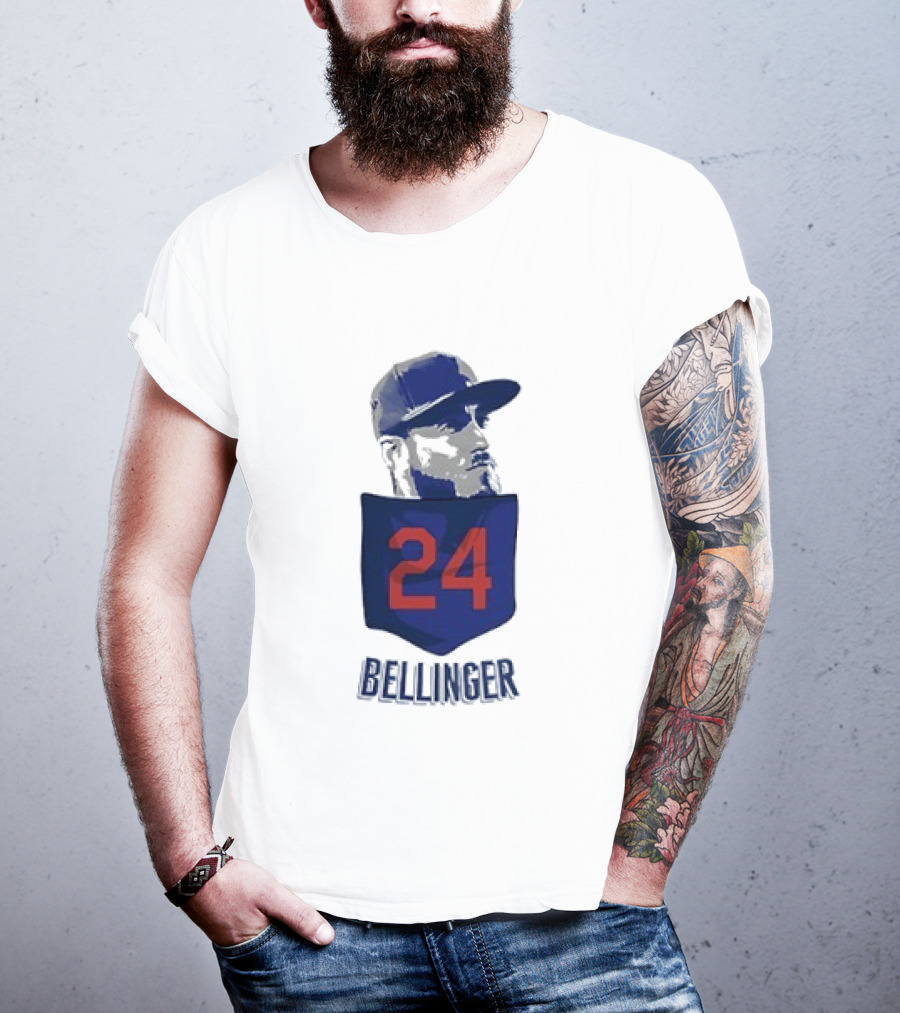 Cody Bellinger 24 Chicago Cubs Bellinger Baseball MLB Pocket Cap T-Shirt