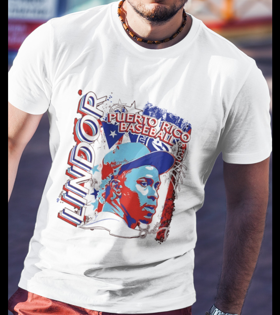 Francisco Lindor Puerto Rico Baseball MLB Player T-Shirt