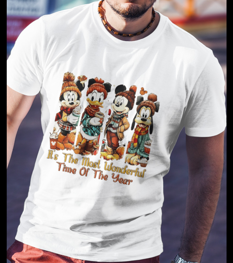 Mouse And Friends It's The Most Wonderful Time Of The Year Halloween Family Trip 2026 T-Shirt