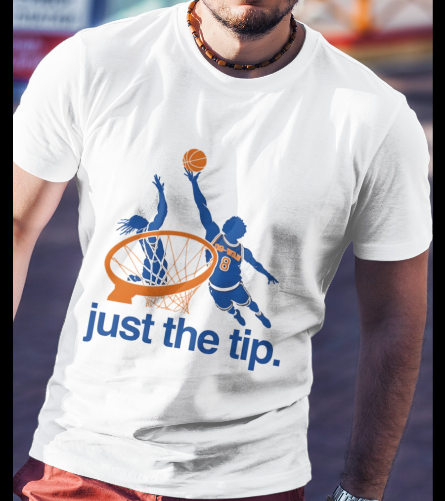OG Anunoby New York Knicks Basketball Just The Tip NBA 2026 T-Shirt
