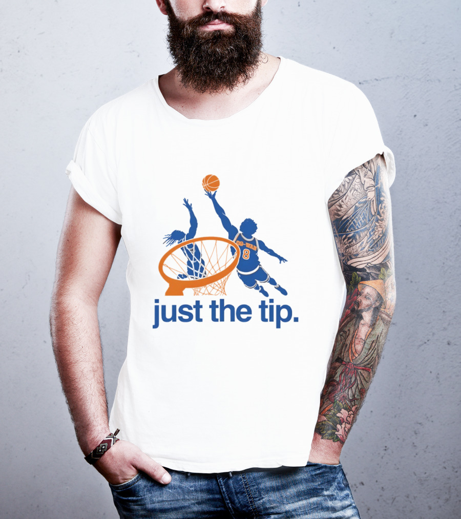 OG Anunoby New York Knicks Basketball Just The Tip NBA 2026 T-Shirt