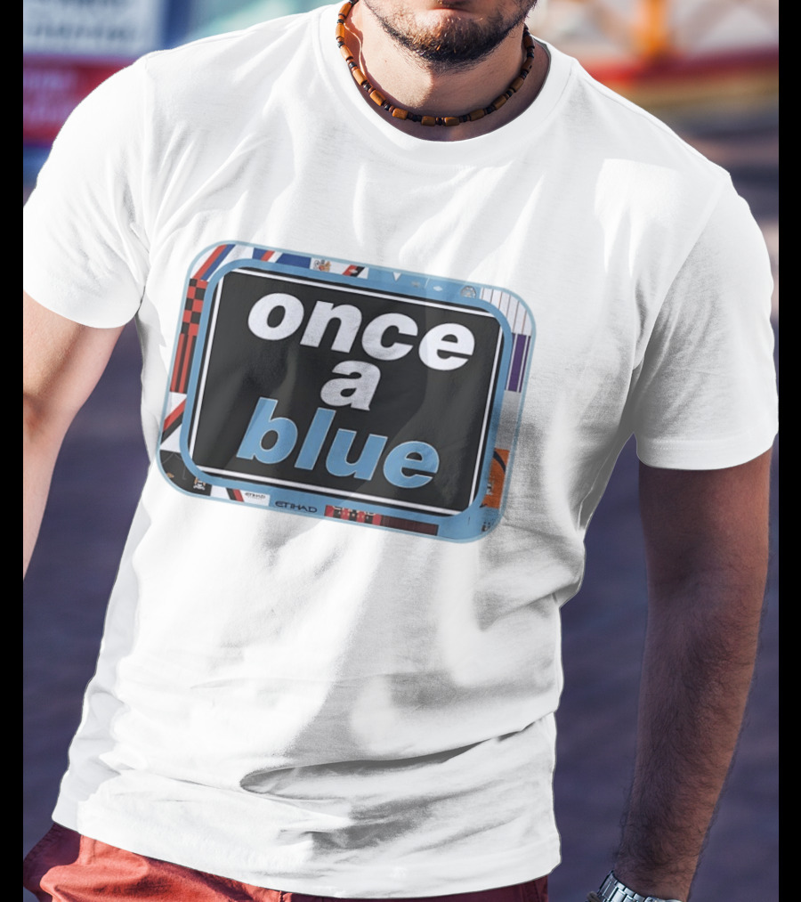 Once A Blue Manchester City FC Premier League Etihad T-Shirt