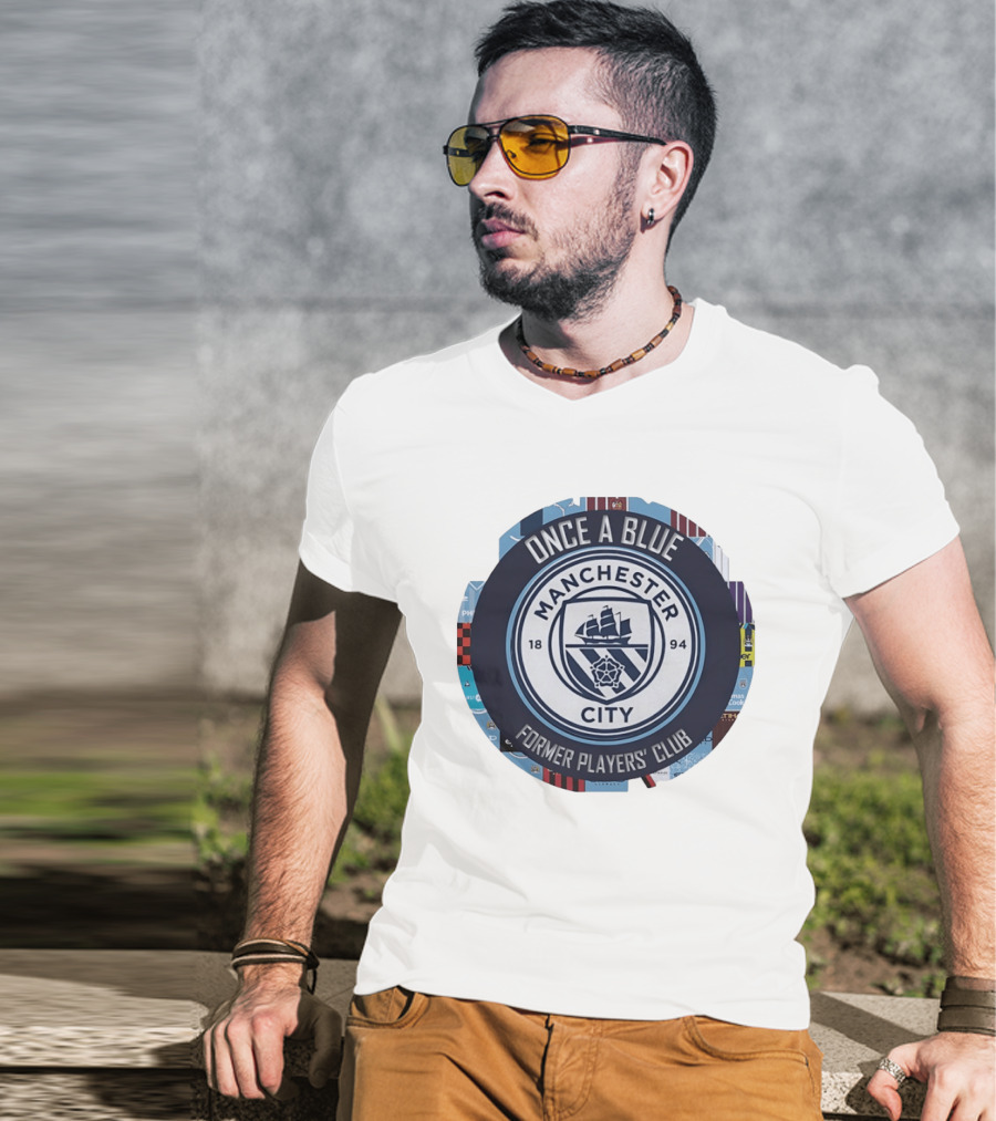 Once A Blue Manchester City Former Players Club 1894 T-Shirt
