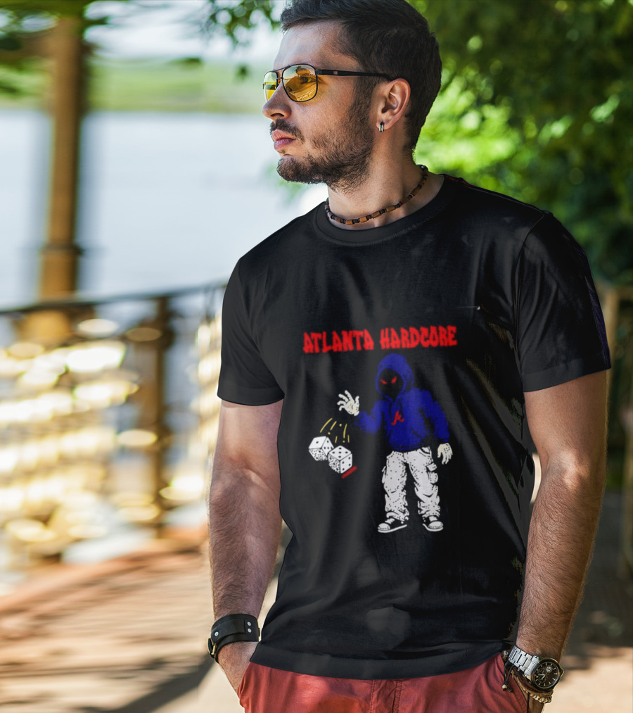 Atlanta Hardcore Braves Dice Throw Streetwear T-Shirt