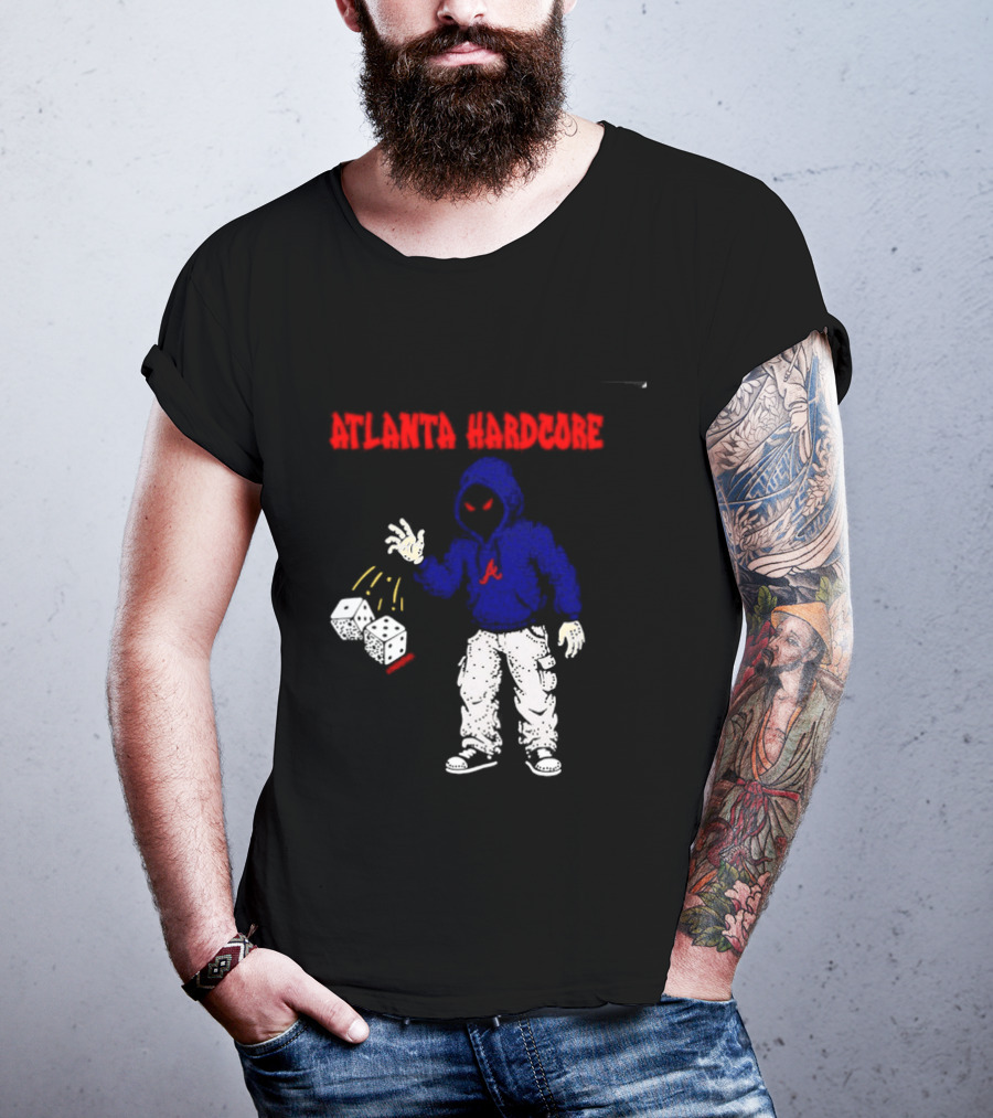 Atlanta Hardcore Braves Dice Throw Streetwear T-Shirt