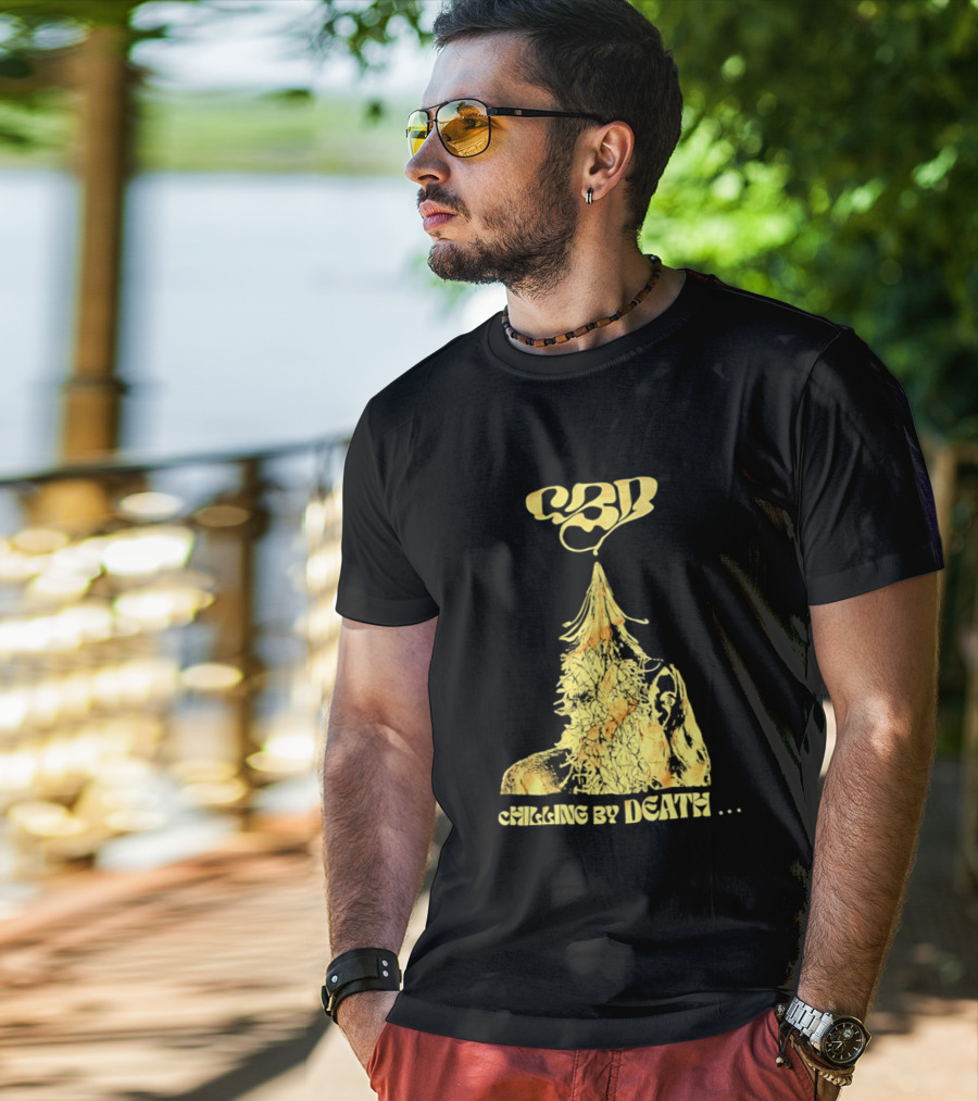 CBD Chilling By Death Surreal Dark Humor Extravaganza T-Shirt