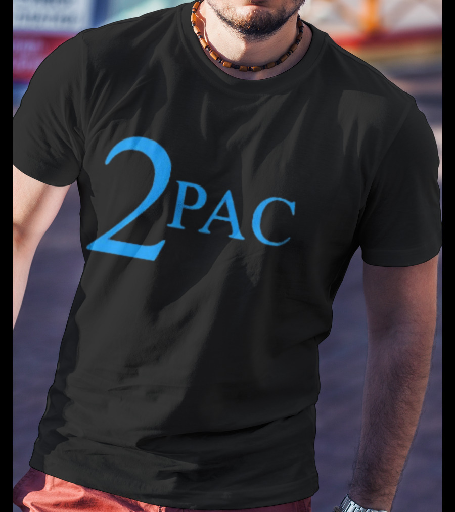Janet Jackson 2Pac Blue T-Shirt