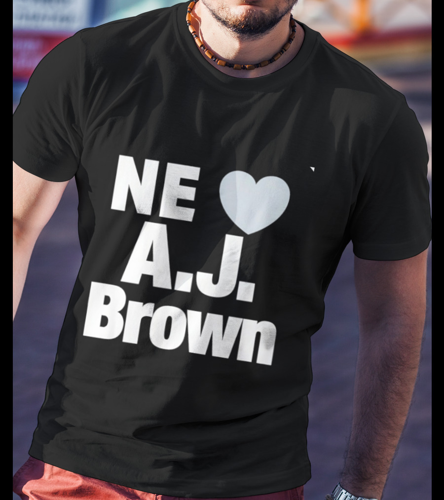 A.J. Brown NE Heart New England Football 2026 T-Shirt