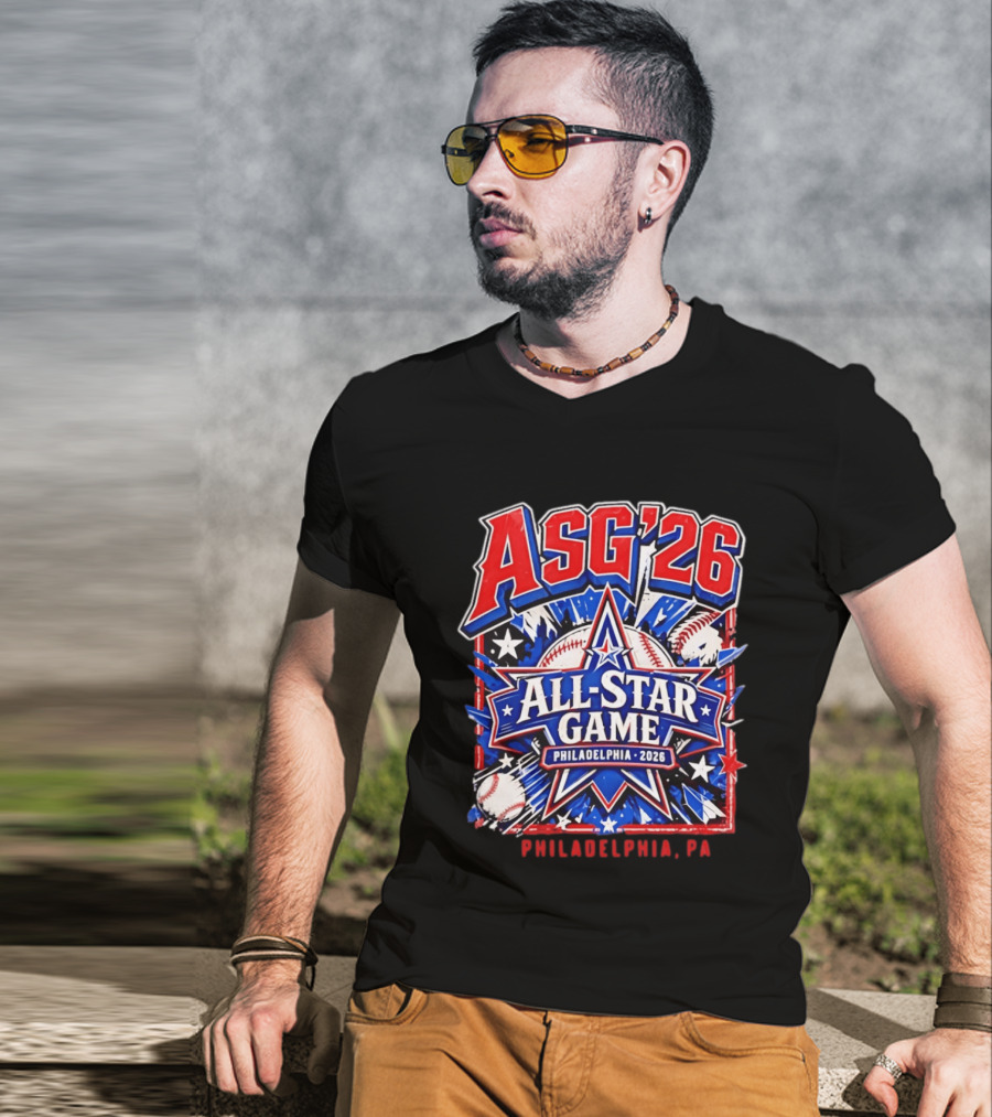 Philadelphia Phillies ASG '26 All Star Game Philadelphia PA Baseball T-Shirt