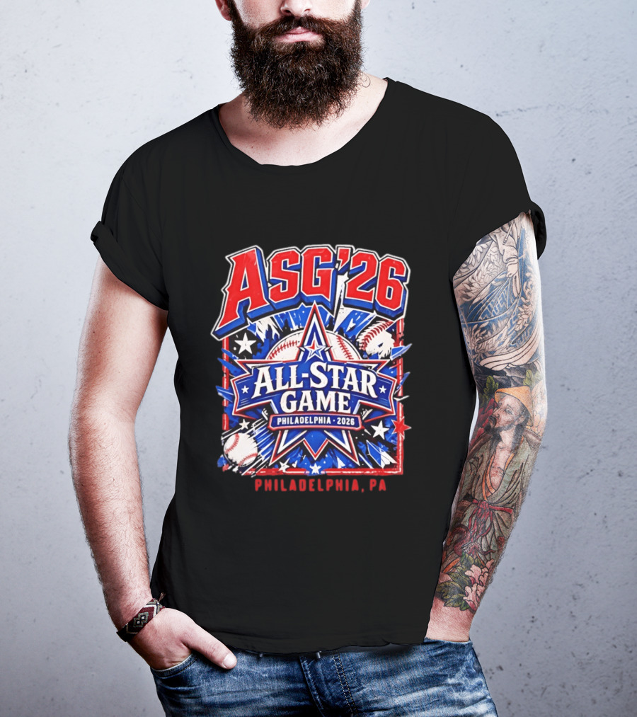 Philadelphia Phillies ASG '26 All Star Game Philadelphia PA Baseball T-Shirt