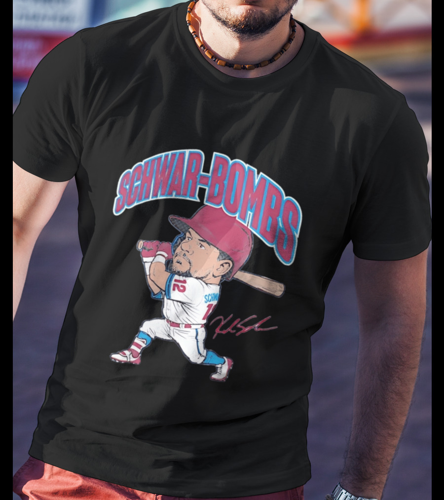 Philadelphia Phillies Kyle Schwarber Schwar Bombs Major League Baseball T-Shirt