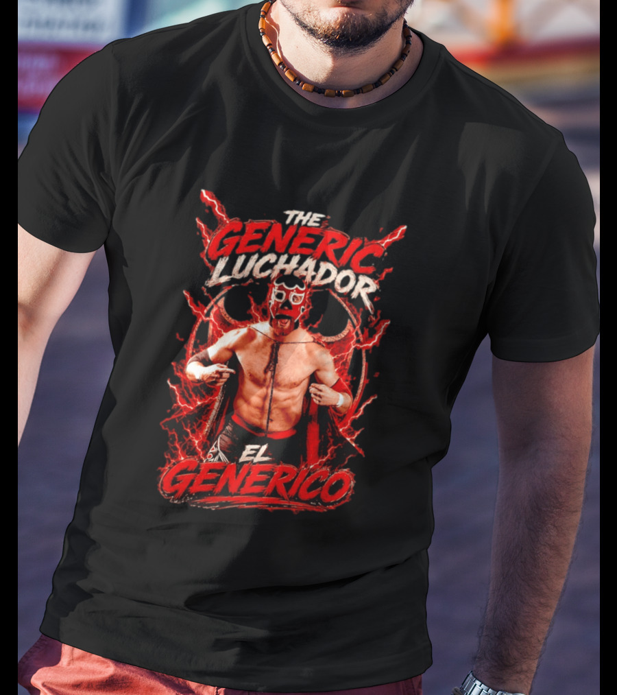 The Generic Luchador El Generico Pro Wrestling Masked Fighter T-Shirt