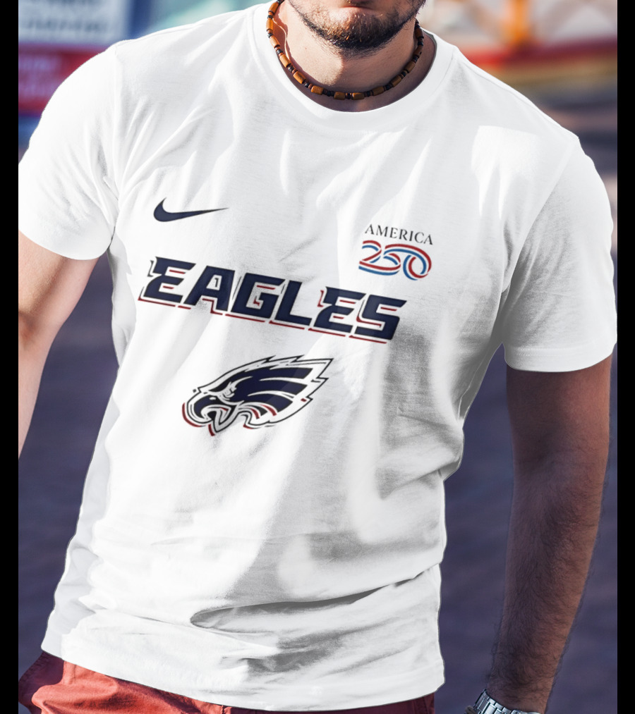 Nike America 250 Eagles Philadelphia Football T-Shirt
